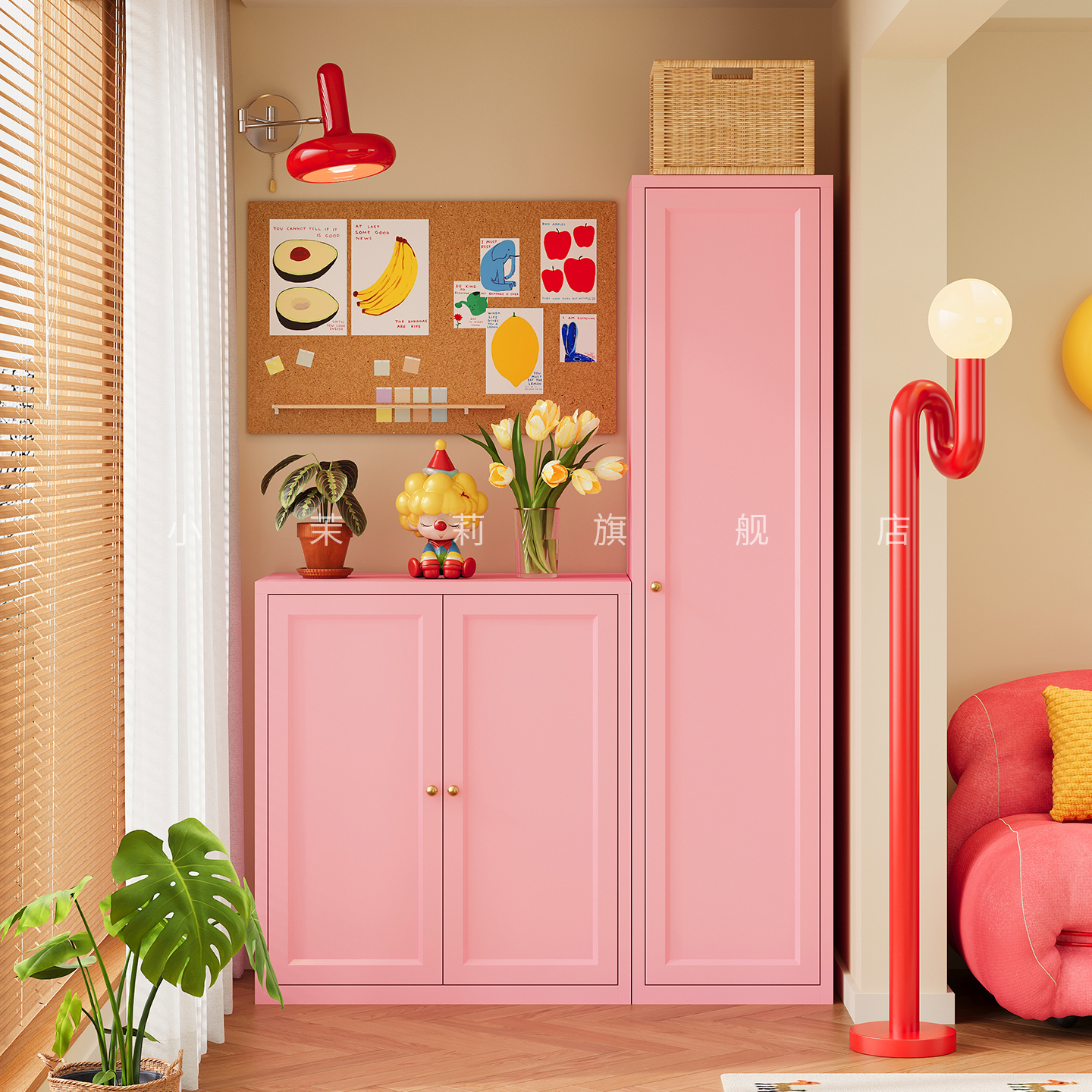 钢制阳台储物柜家用组合矮柜