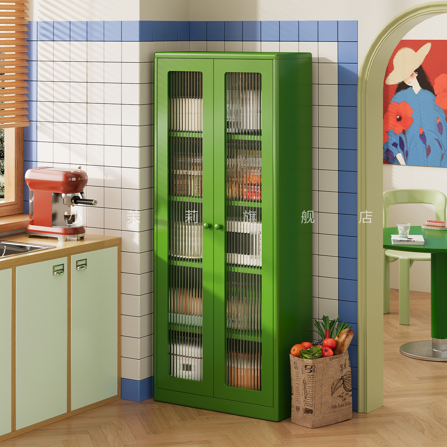 中古风铁艺客厅多功能餐边柜储物柜子橱柜家用厨房靠墙置物柜边柜,住宅家具,餐边柜,淘宝优惠券,粉丝福利购,淘宝优惠卷