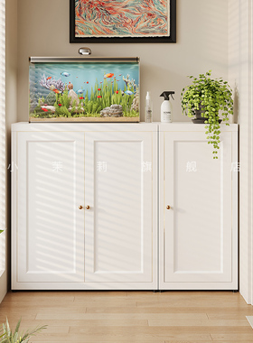 阳台储物柜防晒防水落地柜矮柜子靠墙收纳置物杂物柜大容量地柜