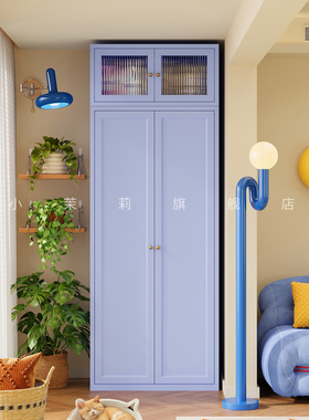 适合放阳台的储物柜加厚大容量铁皮柜防潮防晒落地置物柜收纳柜子