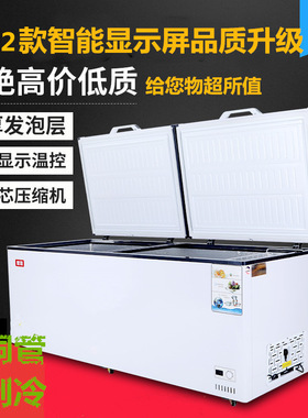 外贸出口直冷卧式冰柜商用大容量速冻冷藏冷柜chest freezer