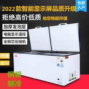 外贸出口直冷卧式冰柜商用大容量速冻冷藏冷柜chest freezer