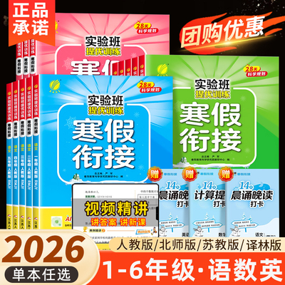 2026新版实验班寒假衔接作业小学