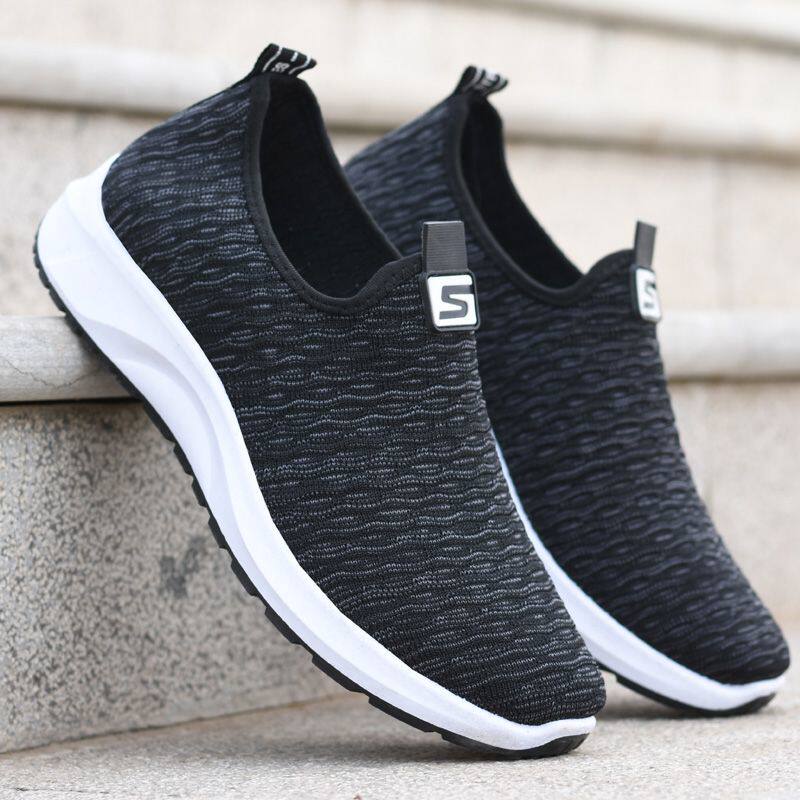 回力1927老北京布鞋男鞋春一脚蹬男士布鞋透气中老年爸爸布鞋男士