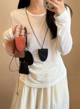 多功能挂脖磁吸皮革墨镜夹项链