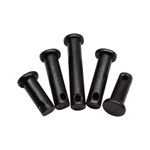 GB882平头带孔销轴定位销销钉发黑圆柱销子插销M4M12M14M16M20M30