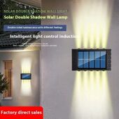 Yard 10LEDs Wall Sreet Light Decor Solar Lamp Outdoor