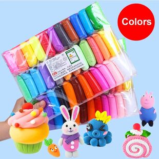 12 24 36 Color Modelling Clay Colorful Plasticine Super Ligh