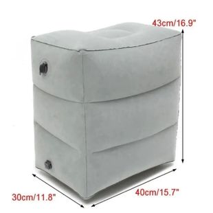 1pc Inflatable Foot Rest Pillow For Travel Portable Adjustab