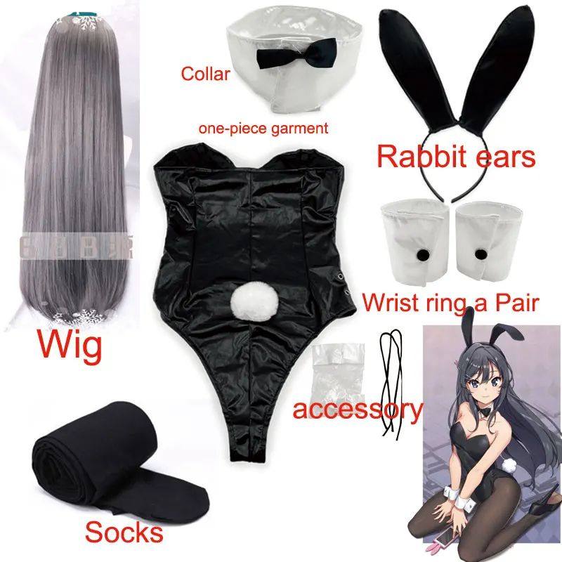 Bunny Girl Sakurajima Mai Cosplay Costume for Girls Hallowee