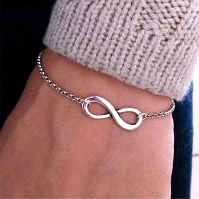 L117 Fashion Pulseras Bijoux New Women 8 Infinity Bracelet F