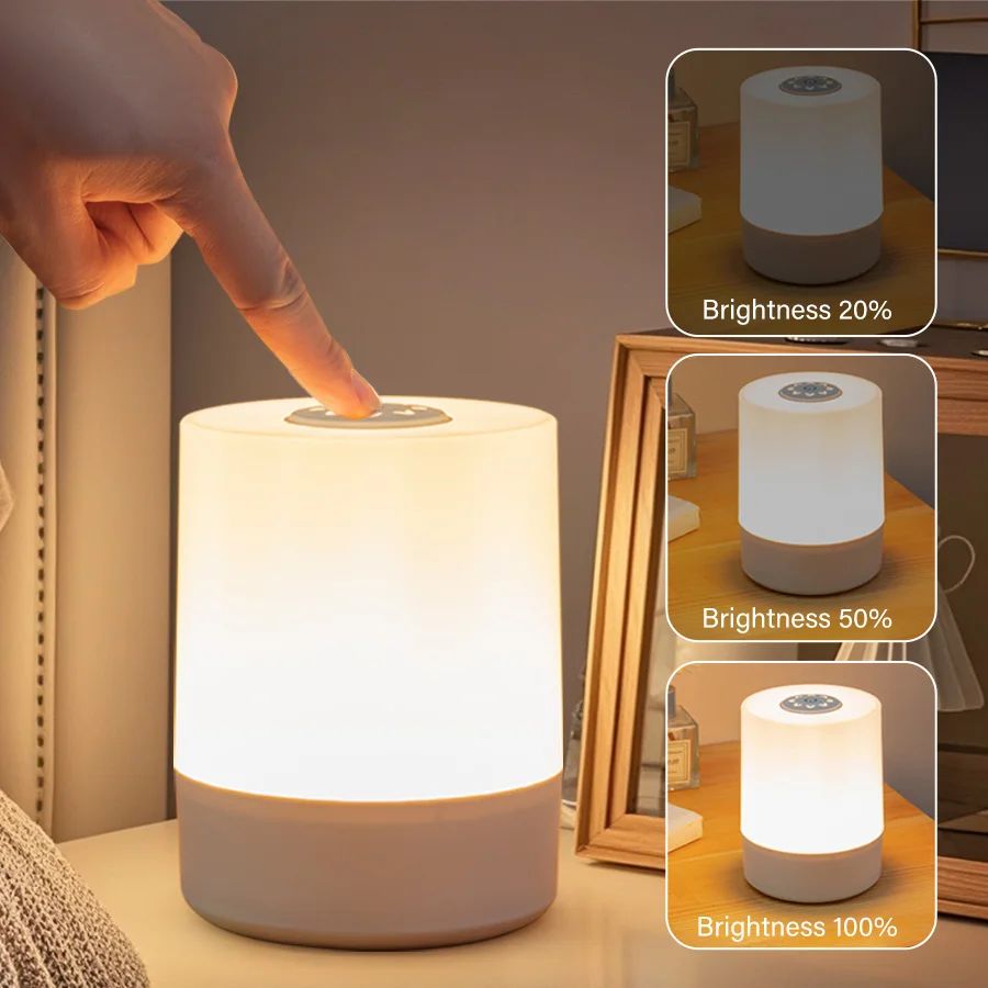 Bedside Led Night Lights Dimmable Charging Desktop Night Lam