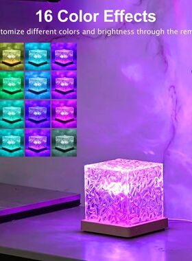 Romantic Ocean Wave Projection Lamp 16 Colors Aura Light Aur