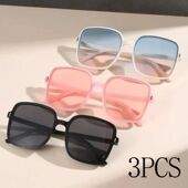 Men Sunglasses Women Glasses 3pairs Mirrored Goggles UV400