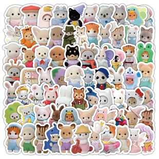 10/30/50/100pcs Cute Cartoon Calico Critters Graffiti ers Ae