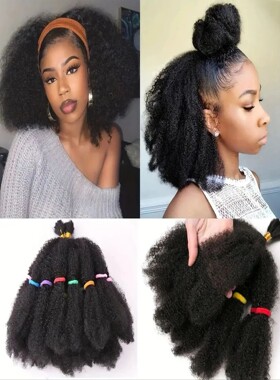 Afro Kinky Hair 12 Inch 1 Packs(10stands/pack) Pre Synthetic