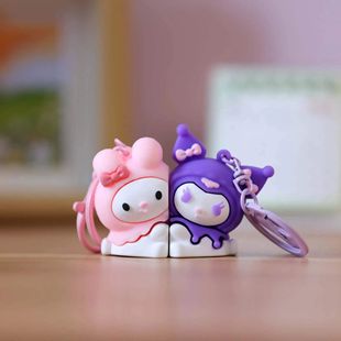 1pair Cute Sanrio Couple Magnetic Keychain For Bags Cartoon