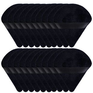 20/30Pcs Triangle Velvet Powder Puff Wet Dry Use Makeup Spon
