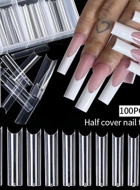 Nail Tips, Transparent Fake Fingernails Toenails Artifical N