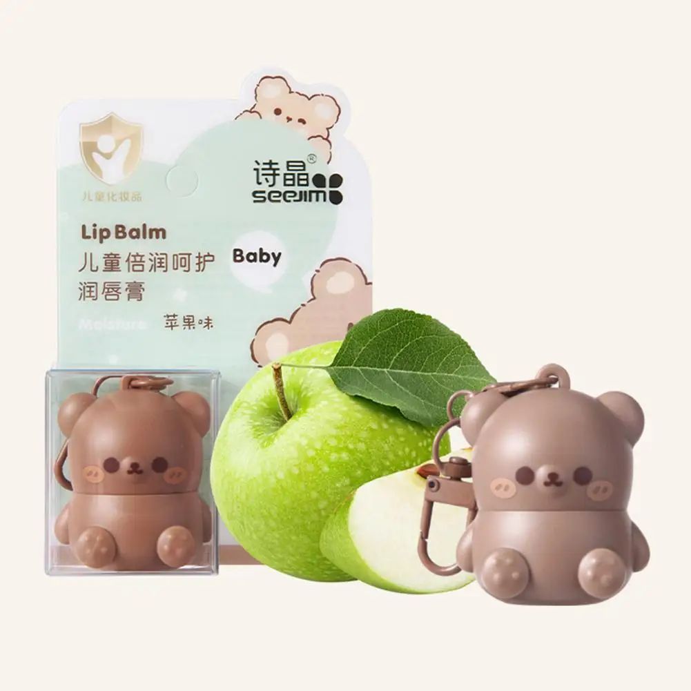 Children Fruity Lip Balm Cute Little Bear Lip Balm For Baby