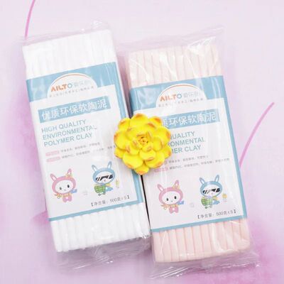 Soft clay mud 500G white complexion clay pottery mud 250g di