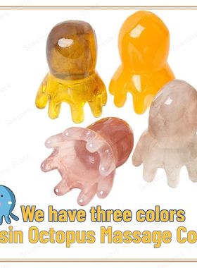 2025 New Resin Octopus Scalp Massage Comb Acupressure Meridi