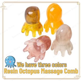Octopus Scalp Massage 2025 Acupressure Resin Comb Meridi New