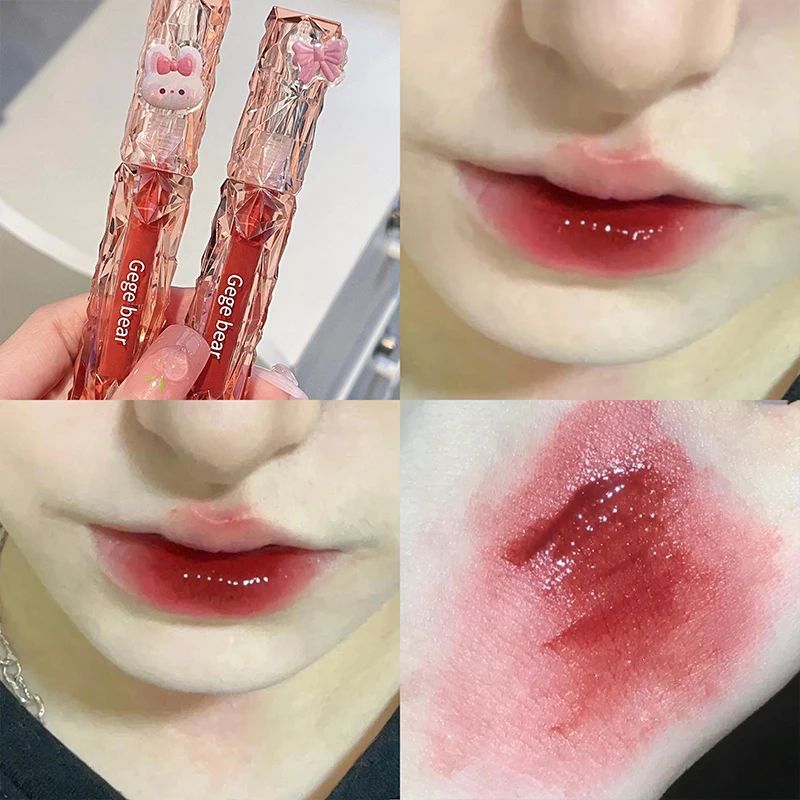 Gegebear Crystal Transparent Lipstick - Long-Lasting Mirror