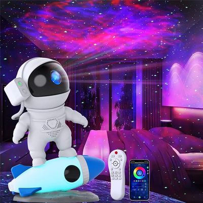 Rocket Astronaut Galaxy Projector Night Light Lamp And 12 Fi