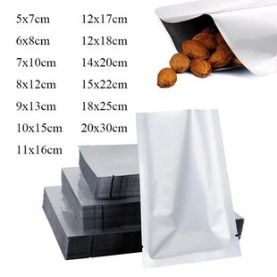 Sealer Aluminum Foil 50pcs Bags Vacuum Mylar Storage Silver