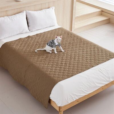 Plaid Bedspread Matress ver on The Bed Breathable Kids Pets