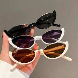 for Small Half rendy Women Sunglasses Eye Cat Vintage New