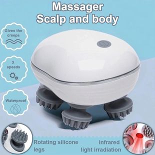 Adjustable Speed Red Massager Massage with Scalp Head for