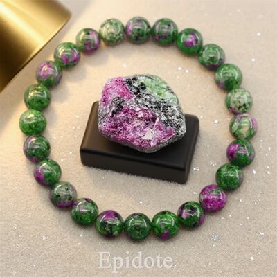 High - end Gift Red and Green Natural Gemstones with Positiv