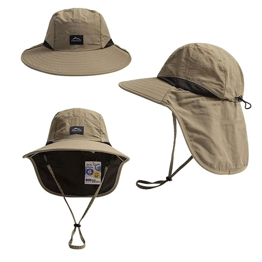 New Bucket Hat Fisherman Hat Sunscreen Cap Wide Brim Hiking