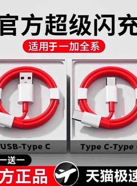 【官方正品】适用于一加数据线8t充电线 80超级闪充5/6/7t手机7pro10闪充9rt双typec快充ace/oneplus80快充线