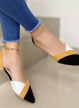 2021 women flat shoes summer sandals big size 43凉鞋女单鞋