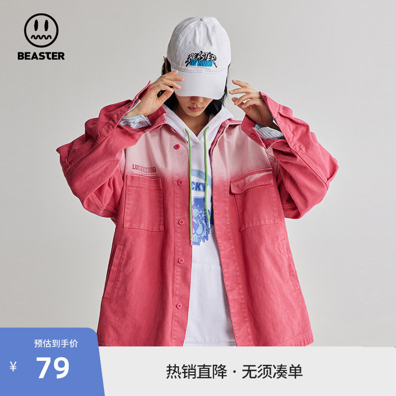 Beaster小恶魔鬼脸牛仔衬衫图片