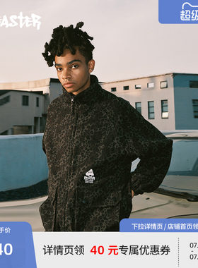 Beaster蘑菇豹纹立领棉衣