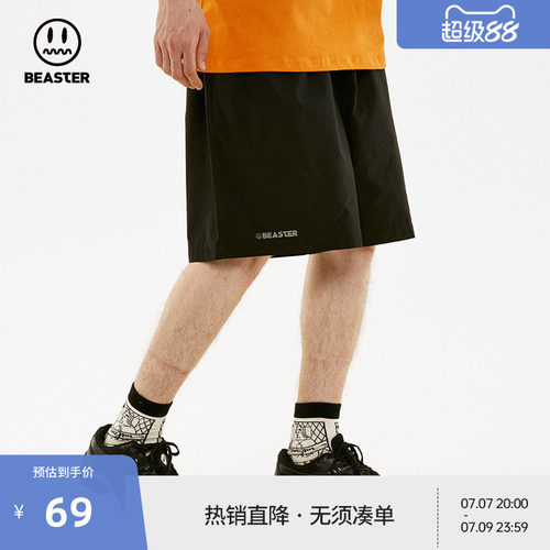 beaster运动短裤宽松复古