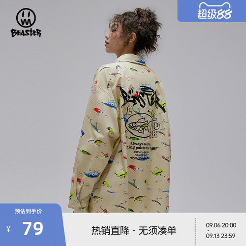 beaster小恶魔长袖衬衫国潮