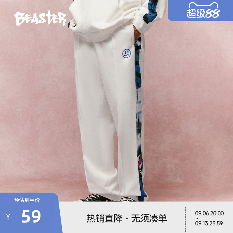 beaster小恶魔休闲裤直筒图片
