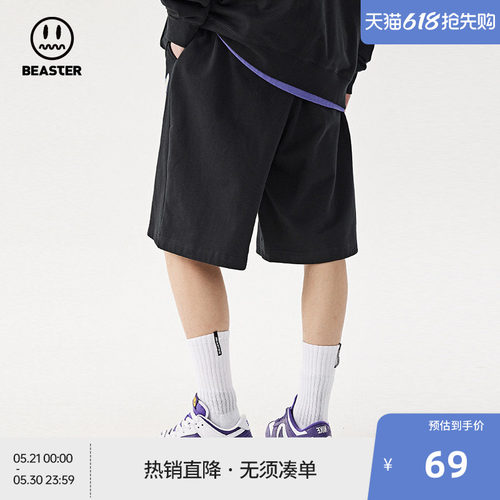Beaster小恶魔简约休闲短裤
