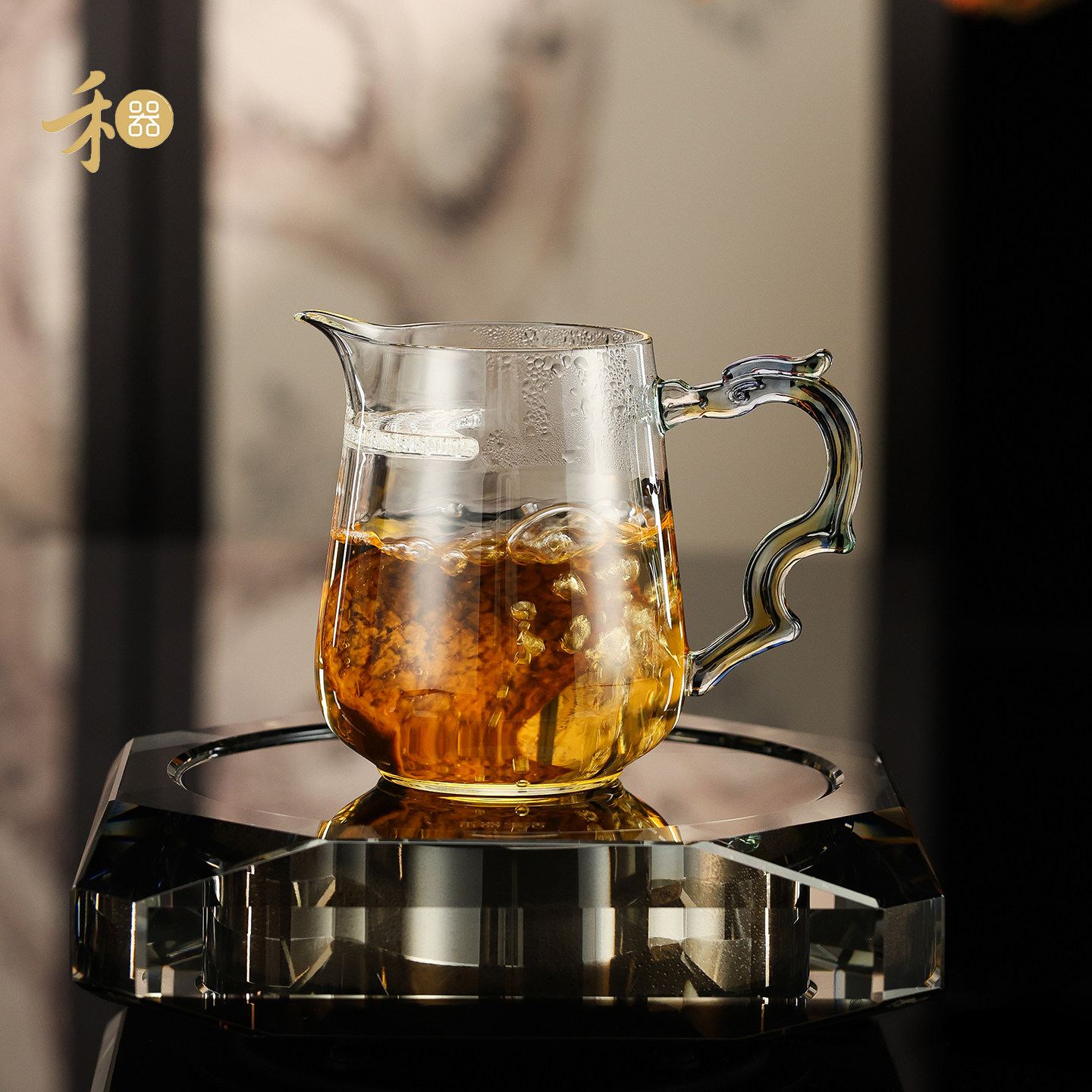 正品禾器丰隆耐热玻璃公道杯