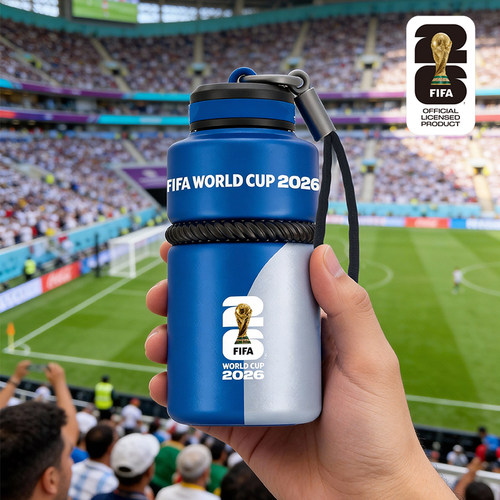 2026美加墨世界杯FIFA官方授权口袋保温杯245ml防摔直饮网红水杯