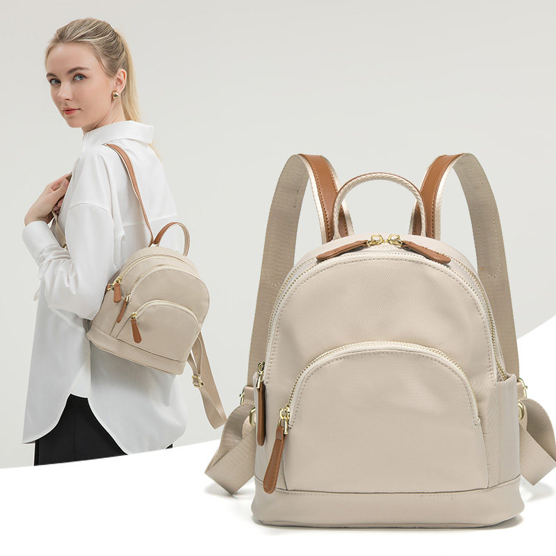 防盗书包牛津布双肩包女包2026新款韩版百搭时尚大容量帆布小背包