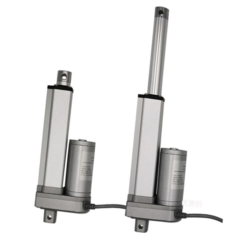 微型电动推e杆动推m杆直流伸缩杆电机微型往复平底底座 大推力电