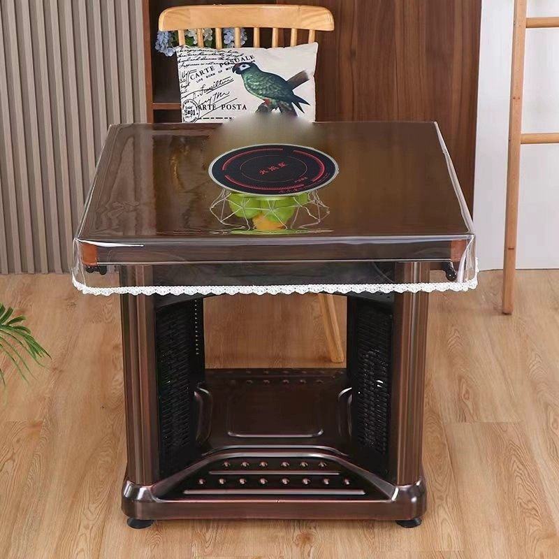 透明pvc桌布防水防油烤火罩透明皮桌罩烤火桌电炉罩皮套火炉桌垫,居家布艺,烤火罩,淘宝优惠券,粉丝福利购,淘宝优惠卷