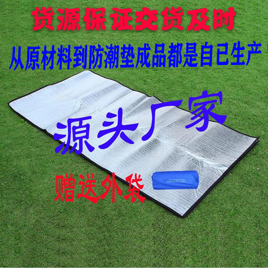 露营铝膜野餐垫防潮垫加厚户外便携防水睡垫布帐篷家用野炊地垫子