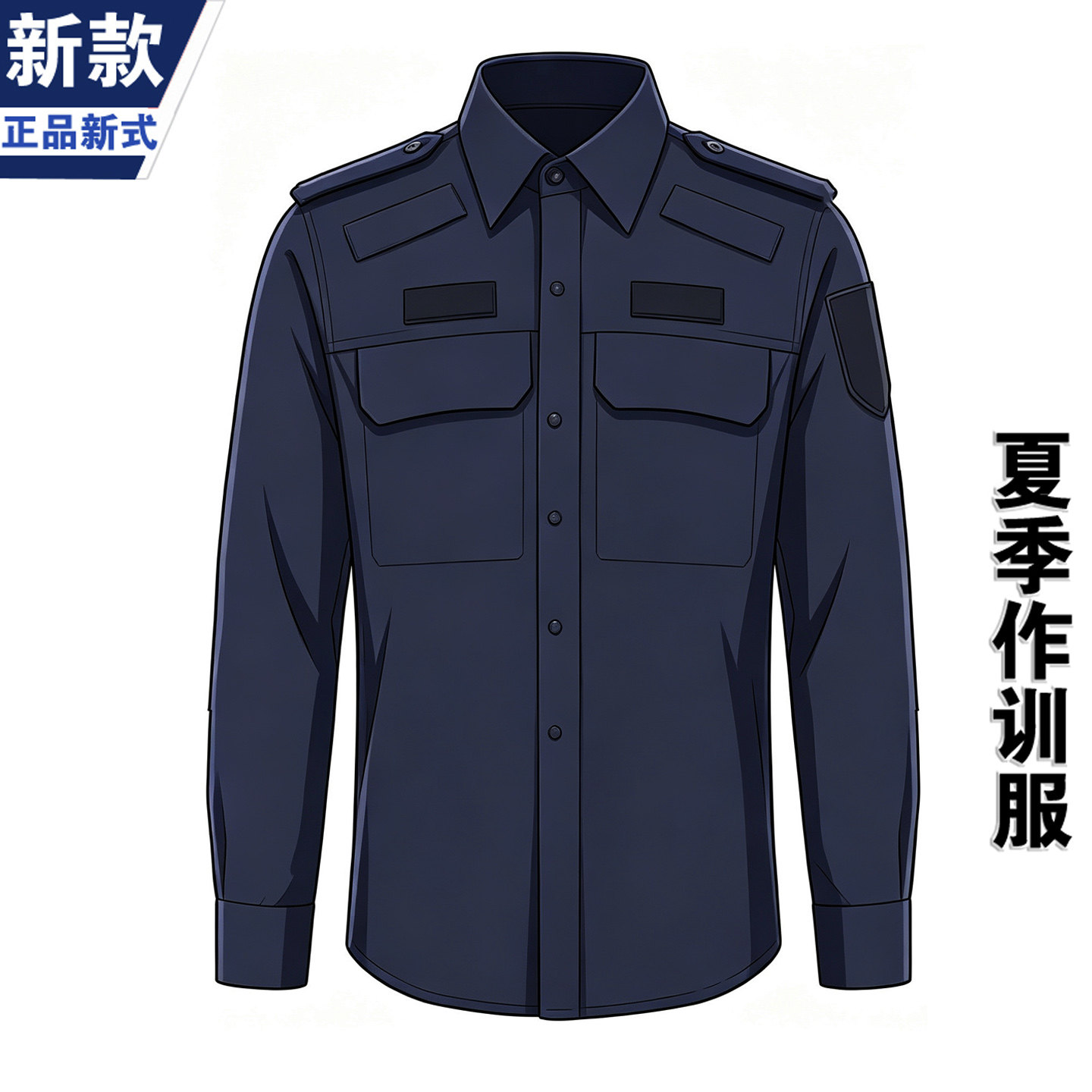 正品新式夏季作训服套装勤务长袖夹克外套春秋执勤服作训练辅套装
